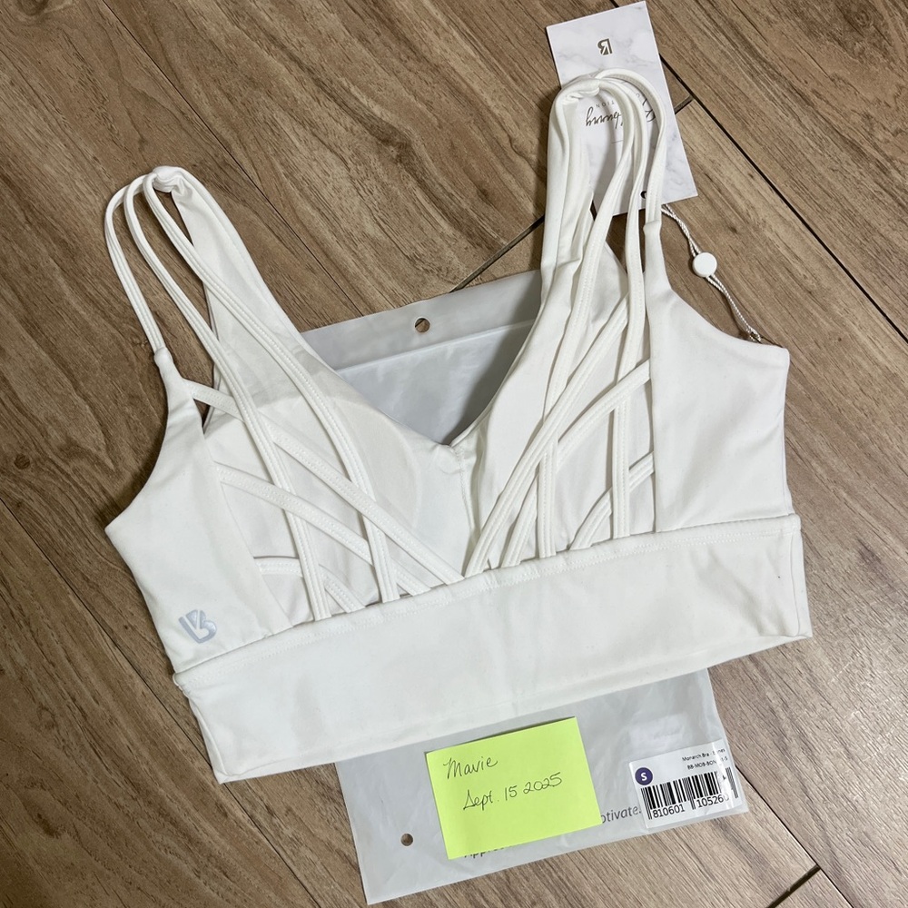 ($50) BuffBunny Monarch Bra - Bones - S